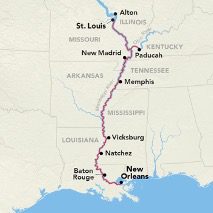 Ruta Nueva Orleans a St Louis